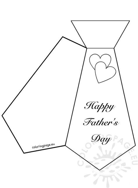 Father S Day Printable Cut Out Tie Template