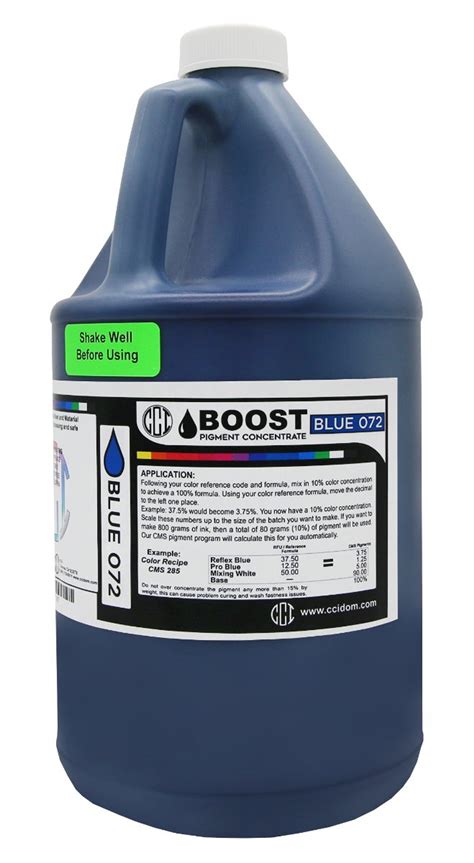 boost blue  color pigment concentrate water based mixing system