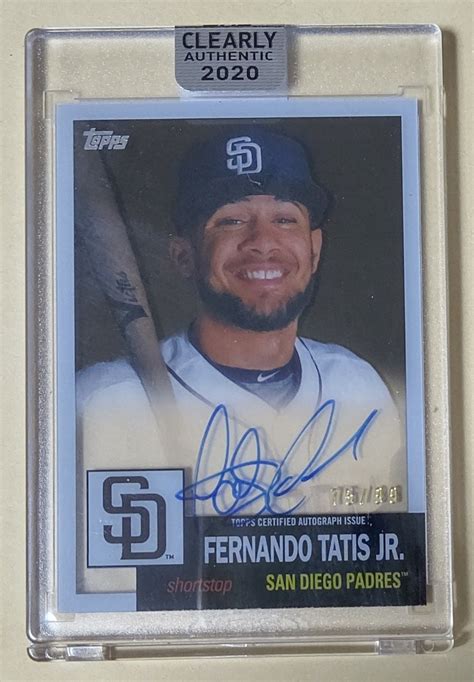 Yahoo Topps Clearly Fernando Tatis Jr Auto