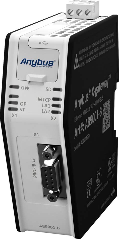 Anybus Ab Modbus Tcp Master Profibus Slave Gateway Usb Rj