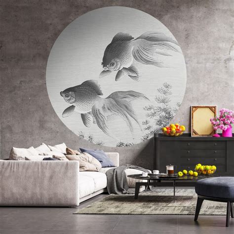 ᐅ WallArt Fototapete Two Goldfish Rund 190 cm kaufen Schweiz