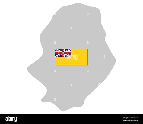 Flag and map of Niue Stock Photo - Alamy