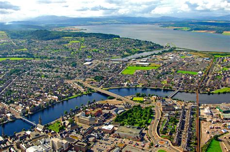 Download Aerial View Inverness Scotland Wallpaper