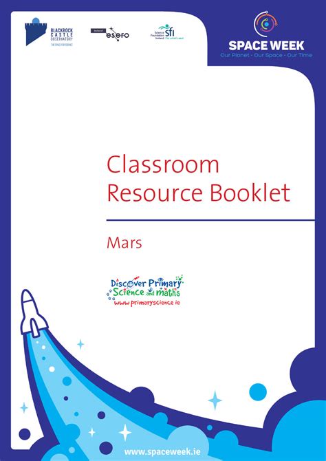 Classroom Resource Booklet Mars 1 Space Week