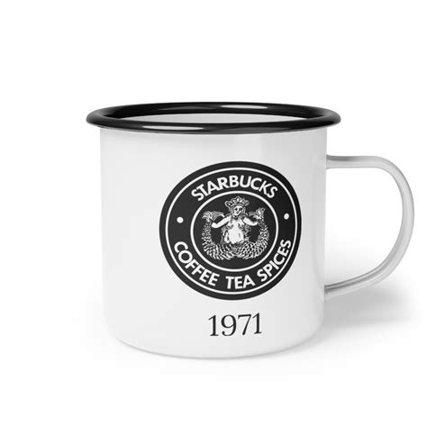 Starbucks Vintage Retro Iconic 1971 Logo Enamel Camp Cup, Coffee Lovers for Gift - Etsy