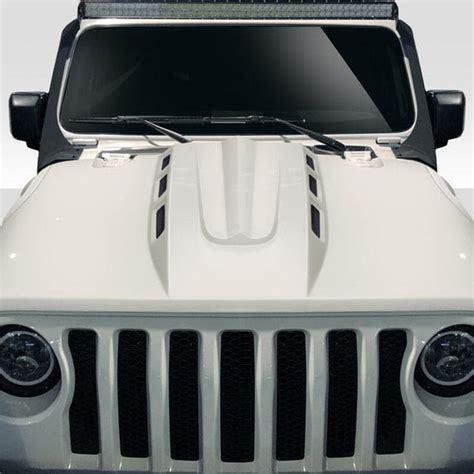 Jeep Wrangler Jl Gladiator Jt Hellcat Look Carbon Fiber Hood Truck2go Truck2go