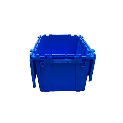 73l Attached Lid Plastic Moving Crates Ve Plastics