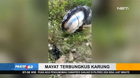 Mayat Terbungkus Karung Ditemukan Di Kolong Tol Fakta Youtube