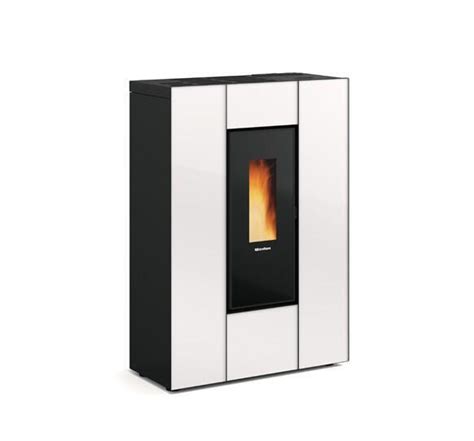 Stufa A Pellet Slim Canalizzata Marilena Plus Ad Crystal Extraflame