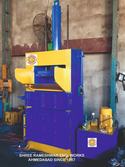 Mild Steel Hydraulic Baling Press Raffia Cement Bags Machine 100 To