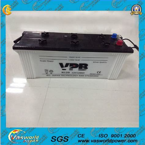 Jis Standard Dry Charged Lead Acid Car Battery 12v 120ah China