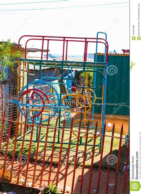 Colorful Jungle Gym Climbing Frame In Soweto Creche Preschool Ga