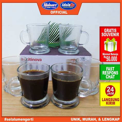 Jual Idolmart Citinova Gelas Arabica Isi Pcs Gelas Set Isi Gelas