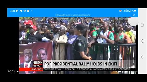 Pdp Presidential Campaign In Ekiti Youtube