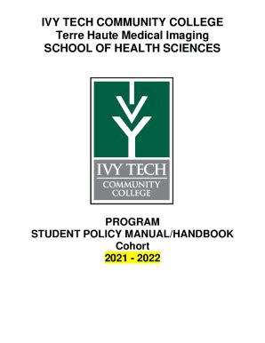 Fillable Online Ivy Tech Community College Terre Haute Medical Imaging