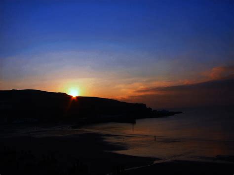 Port Erin Beach at low tide by MODDEYDOO on DeviantArt