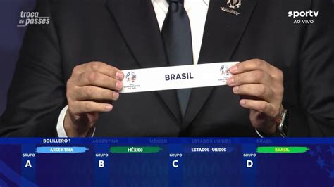 Vídeo Veja como ficaram os grupos da próxima edição da Copa América