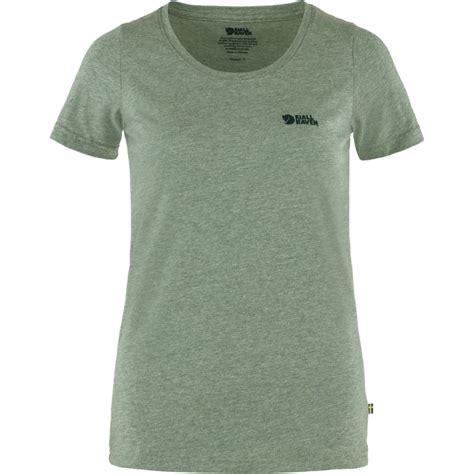 Fj Llr Ven Logo T Shirt Women Patina Green Melange