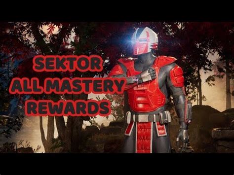 SEKTOR All Mastery Rewards Mortal Kombat 1 YouTube