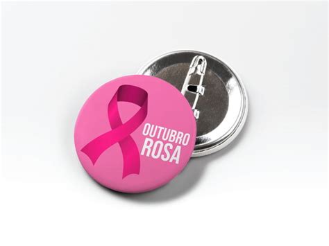 Botton Personalizado Outubro Rosa Elo7 Produtos Especiais