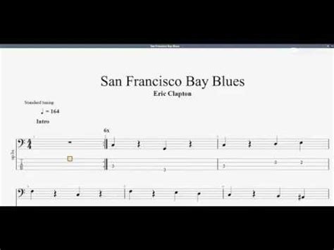 Eric Clapton San Francisco Bay Blues Bass Tab YouTube