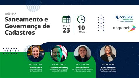 Webinar Saneamento E Governan A De Cadastros Youtube