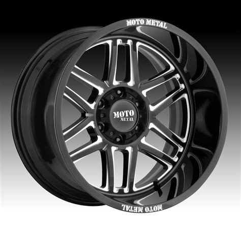 Moto Metal Mo Folsom Gloss Black Milled Custom Wheels Rims Mo