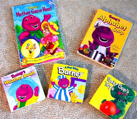 Barney The Dinosaur Board Books Lot Of 5 Baby Toddler Baby Bop Mother