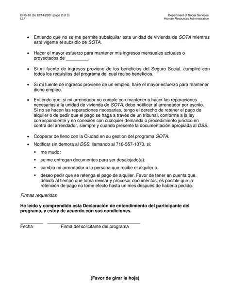 Formulario Dhs 10 Fill Out Sign Online And Download Printable Pdf New York City Spanish