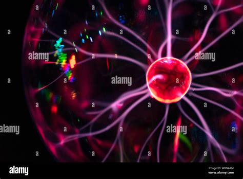 Abstract Science Background And Object Electric Lighting Sphere Ball