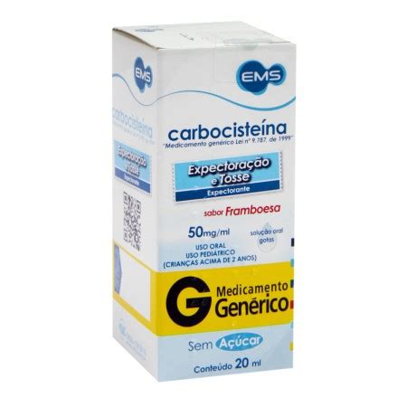 Comprar CARBOCISTEINA 50 MG ML SOLUÇÃO ORAL CAIXA FRASCO VIDRO ÂMBAR