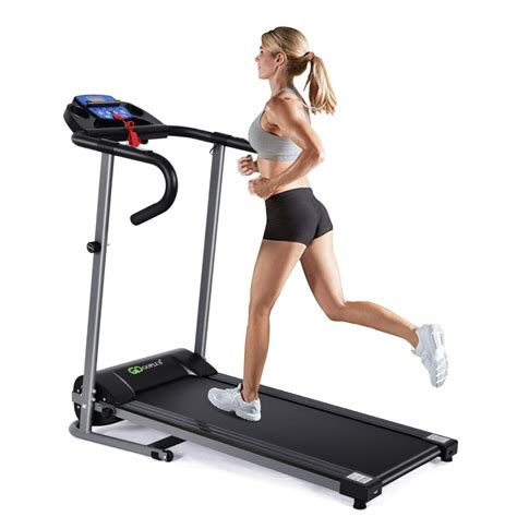 Goplus 1100w Folding Treadmill Electric Support Motorized Power Running