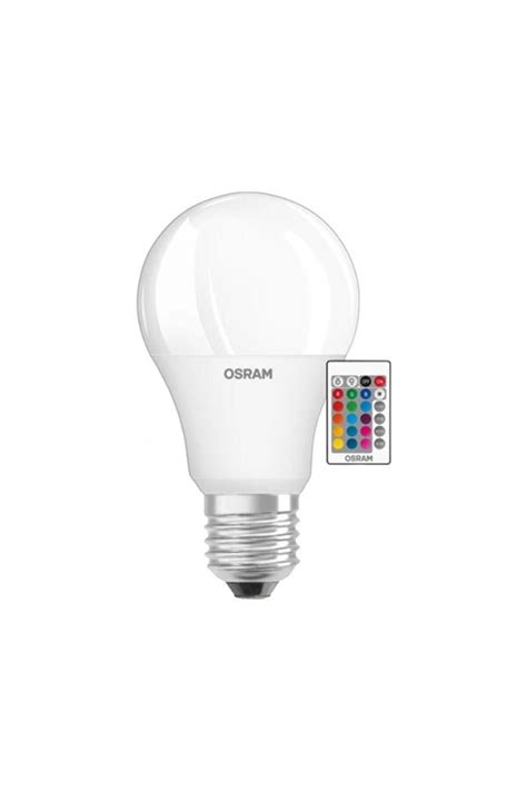 Osram 9W 806 LM E27 LED RGB Uzaktan Kumandalı Renk Değiştiren Ampul