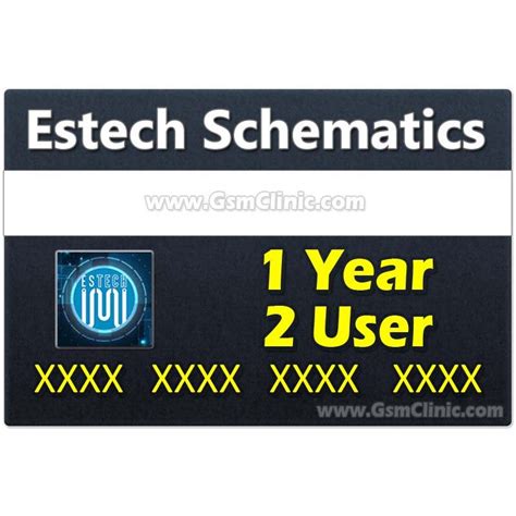 Estech Schematics Tool 1 Year Activation 2 User