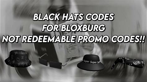 Black Hats And Face Accessories Codes For Bloxburg 👑 Youtube