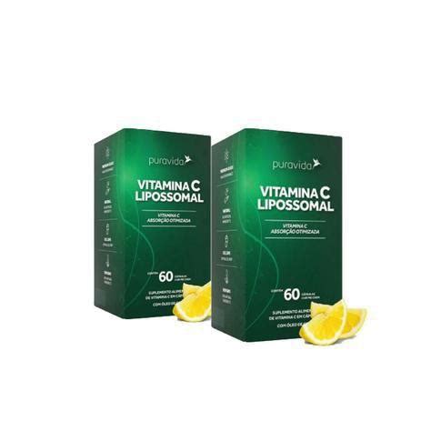 Vitamina C Mg Lipossomal C Psulas Combo Puravida