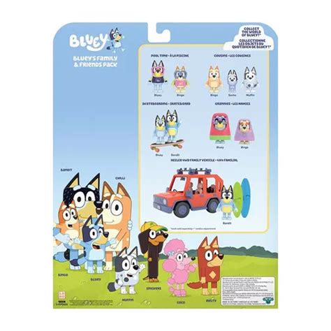 Bluey Set De Figuras Articuladas Familia Y Amigos Bluey En Venta En