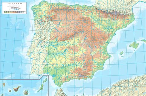 Juegos De Geografía Juego De Mapa Físico De España Con 25 Accidentes