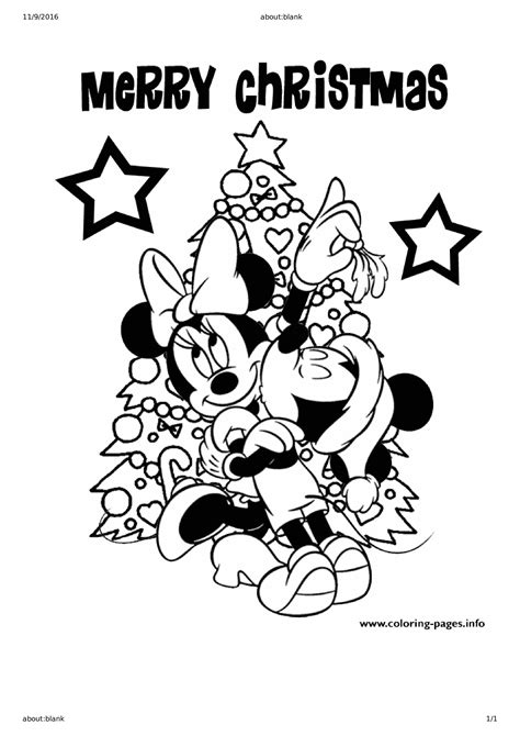 Disney Christmas Coloring Page Templates At