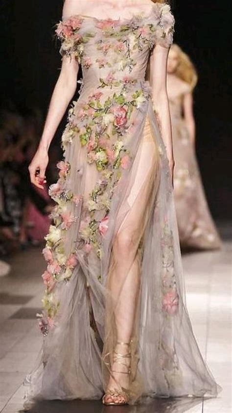 Floral Runway Fashion In 2023 Glam Dresses Gorgeous Dresses Runway