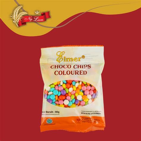 Jual Elmer Coloured Choco Chips Cokelat Chocolate Sachet Gram