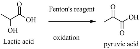 Lactic acid on oxidation with Fentons reagent gives main product: