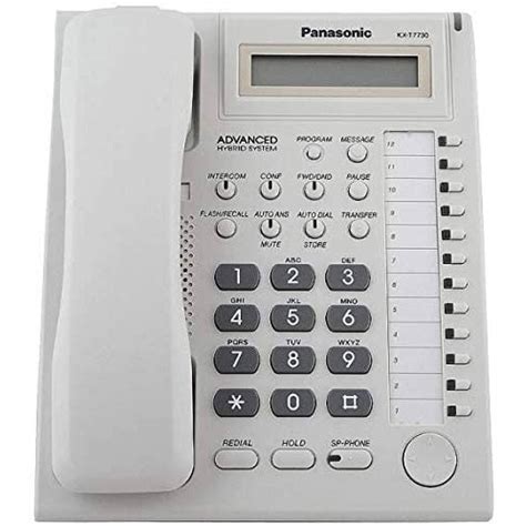 TELEFONO PANASONIC KX T7730 HIBRIDO CON PANTALLA DE 1 LINEA 12 TECLAS