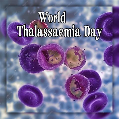 Premium PSD | World thalassaemia day oxygencarrying red blood cells