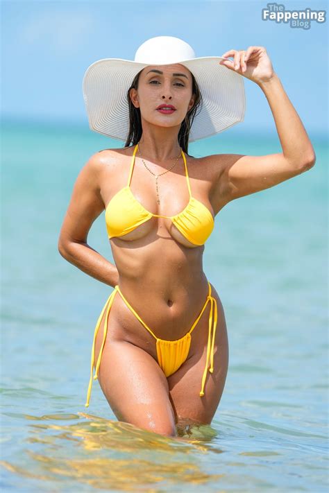 Dorina Guillen Looks Hot In A Tiny Yellow Bikini In Miami 37 Photos OnlyFans Leaked Nudes
