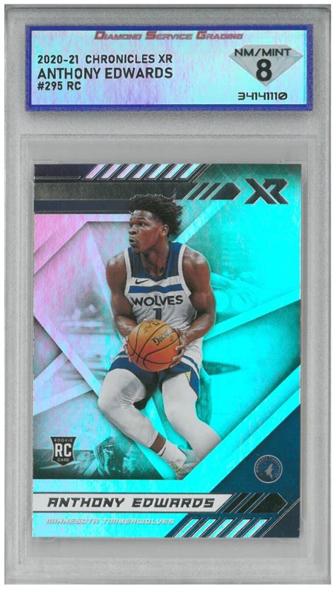 2020 21 Panini Chronicles Xr 295 Anthony Edwards Rc For Sale