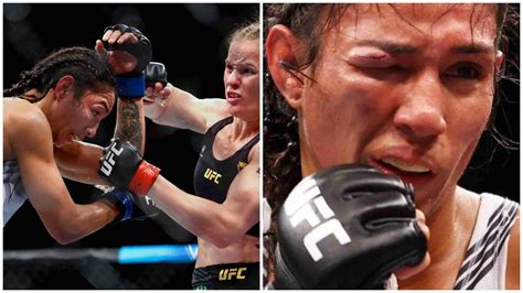 UFC 275: Taila Santos continued to fight Valentina Shevchenko despite ...