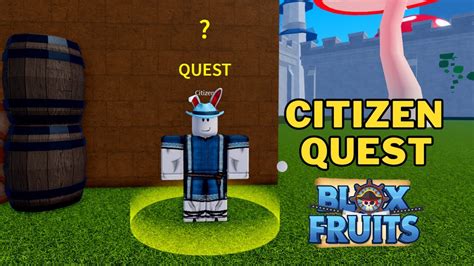 How To Do Citizen Quest In Blox Fruits How To Talk With Citizen Npc