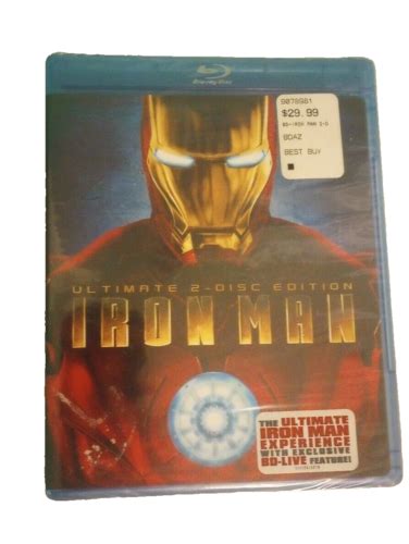 Iron Man Dvd Blu Ray Ultimate Disc Edition Robert Downey Jr