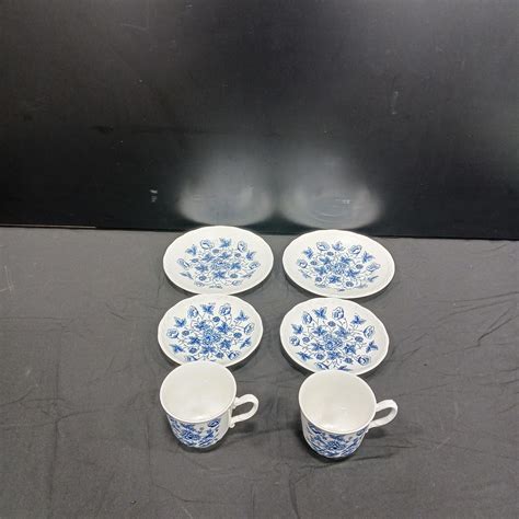 Buy The Vintage W H Grindley Old Chelsea Cups And Saucers Goodwillfinds